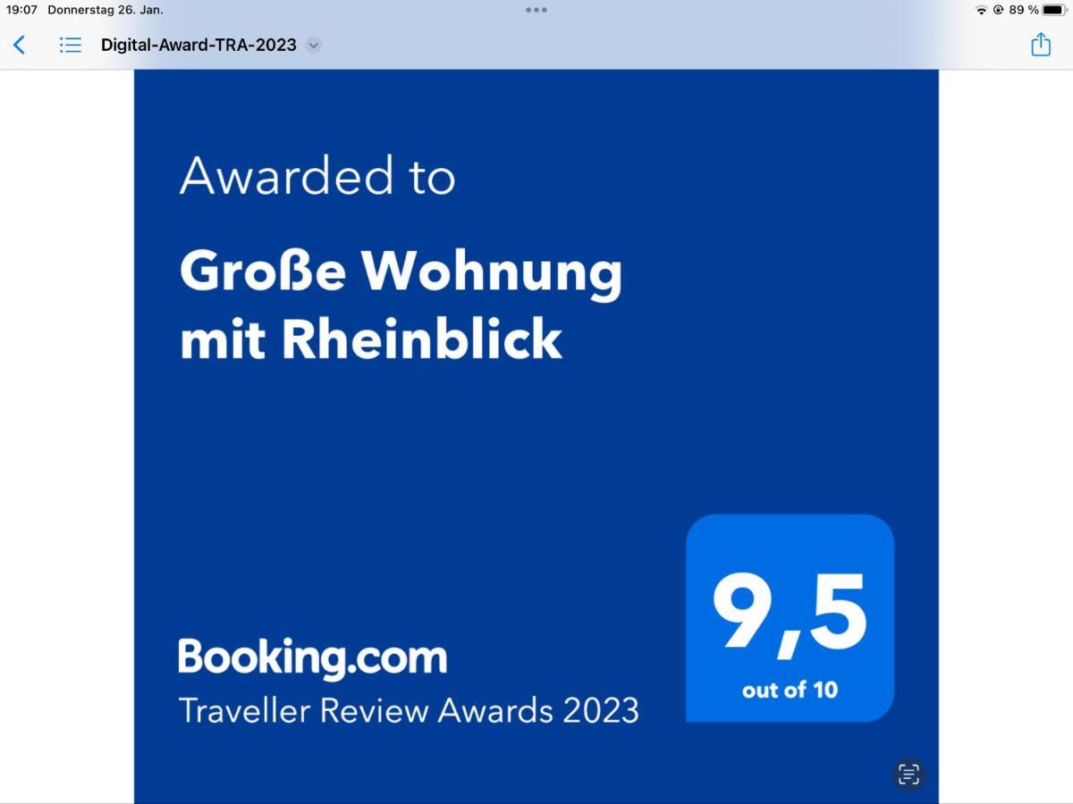 Grosse Wohnung Mit Rheinblick 博帕德 外观 照片